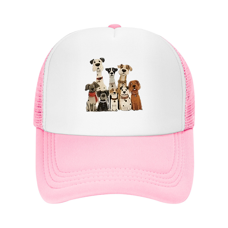 Cap Streetwear Brand - 新しい夏のストリートウェアブランド、犬柄の野球帽、ユニセックス、カップルスタイル、通気性のある日よけ帽子、多用途カジュアルハット