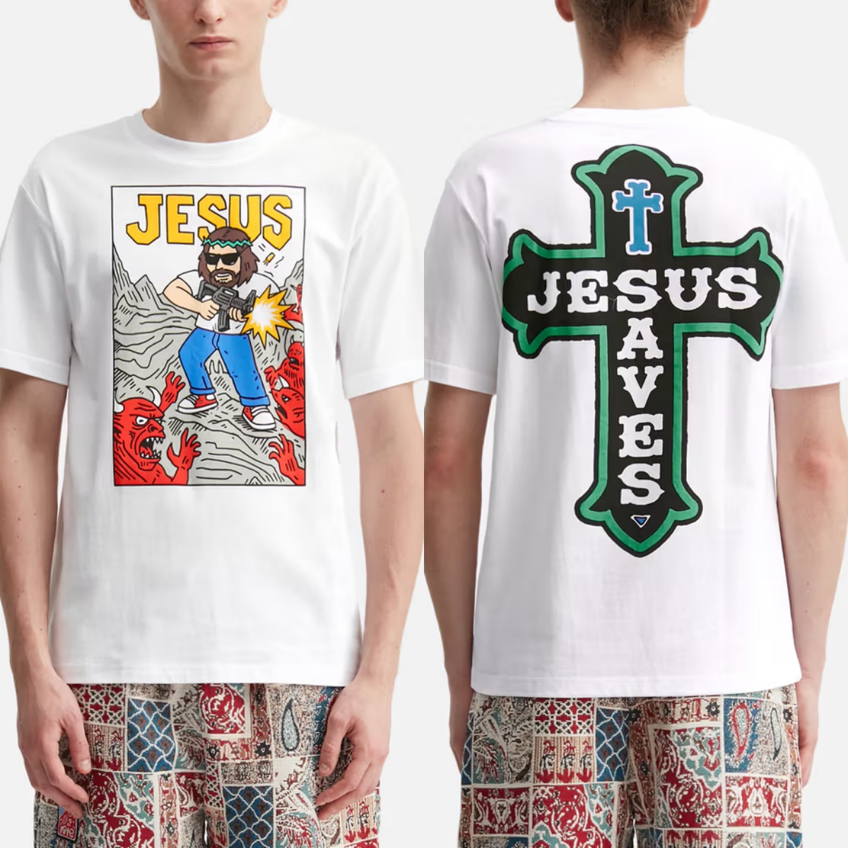 Streetwear Brand Paris - ジーザスメイヘムパリハイストリートパイオニアトレンディブランド Tシャツコットングラフィック Tシャツ男性女性夏ストリートウェア