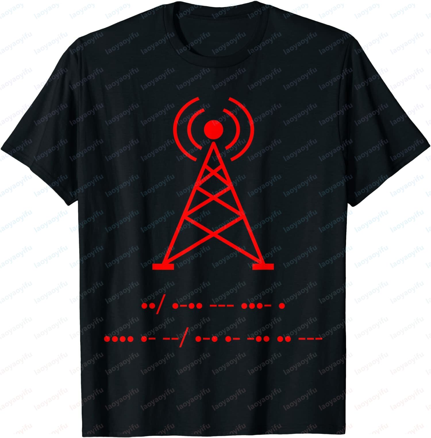 Streetwear Brand Ideas - 新品限定版の楽しいハムラジオコード柄高品質ギフトに最適なTシャツ、半袖ファッショナブルなストリートウェアトップス