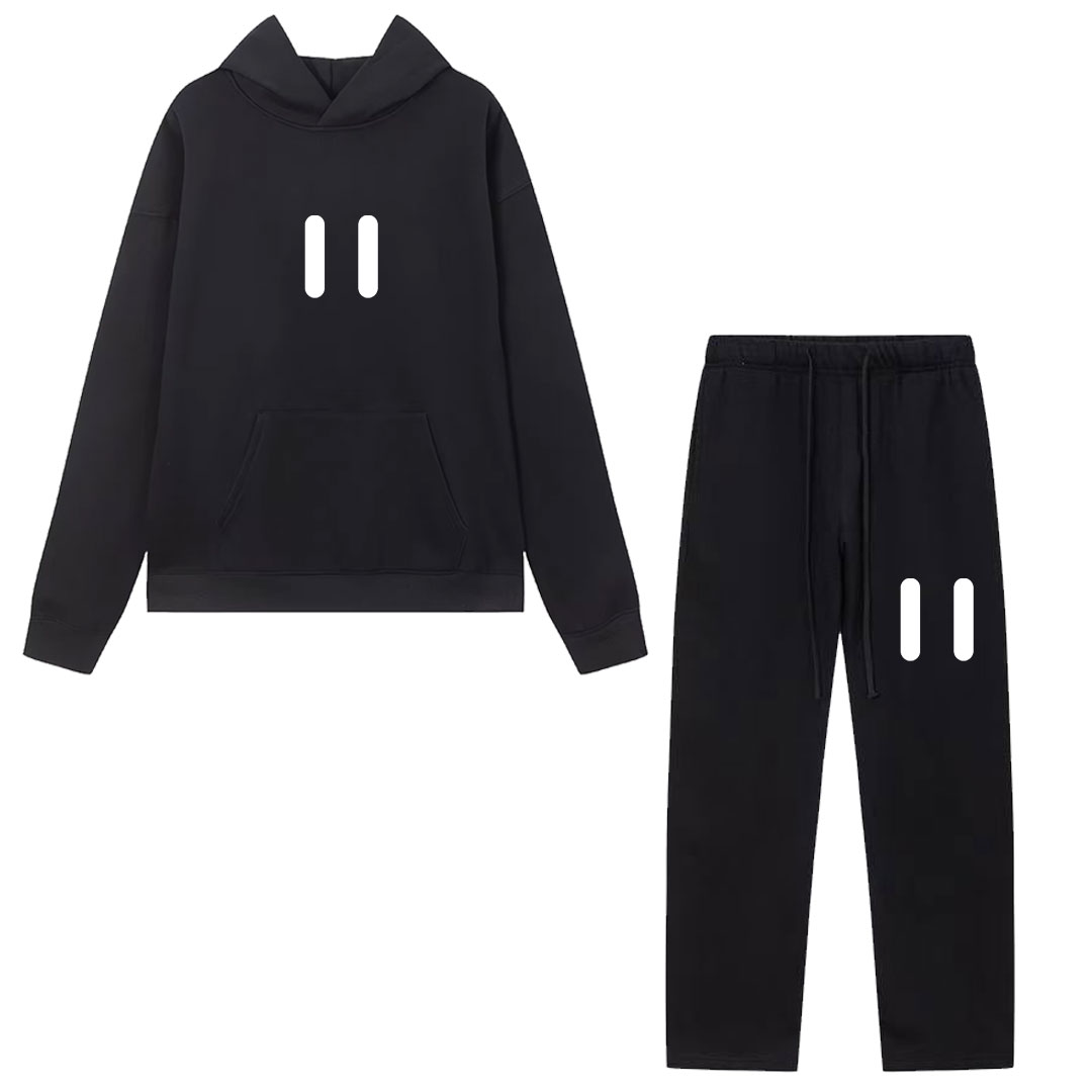 Quality Streetwear Brand - 定番ブランドのフーディーとスウェットパンツのセット、高品質フリースフーディー、メンズヒップホップストリートウェア、フードとパンツ付きのゆったりとしたスポーツセット