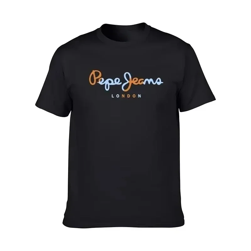 Streetwear Brands Logo - ペペジーンズ ロンドン レディース メンズ キッズ ロゴ入り半袖Tシャツ、ラグジュアリーブランド婦人服、Y2Kトップス、ジェンダーニュートラルストリートスタイル