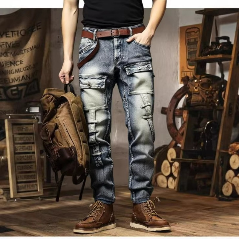 メンズ ダメージ加工 ウォッシュ加工 ハイストリート ストリ - Streetwear Brand America のレビューと価格
