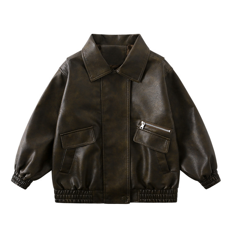 男の子ダークグリーン防水防風コート 2-12Y 子供ブラック - Streetwear Brands Logo のレビューと価格