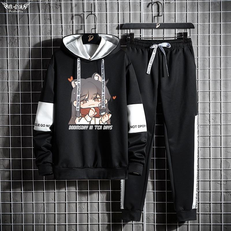 アニメ漫画コラボメンズパーカーパンツセットおしゃれオールシー - Streetwear Brand Collaborations のレビューと価格