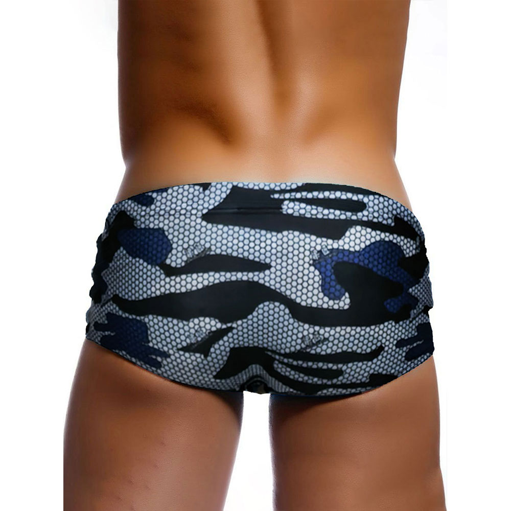 セクシーな水泳パンツメンズ迷彩水泳ボクサーブリーフ水着若い男 - A Bathing Ape Camo のレビューと価格