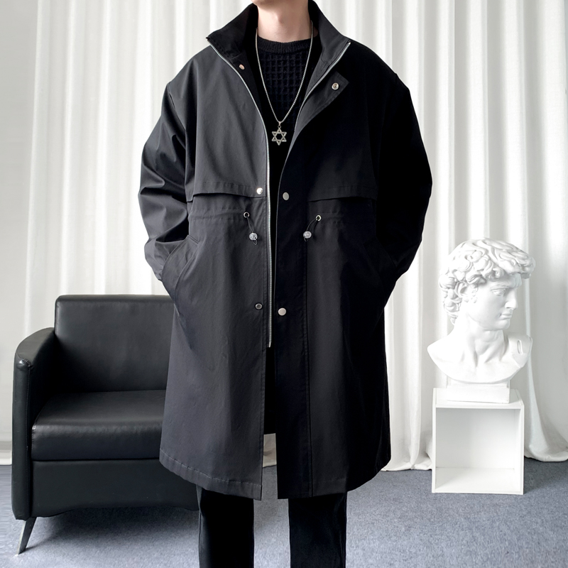 韓国のメンズファッショントレンチコート,ロングオーバーコート - Streetwear Clothing Brands のレビューと価格