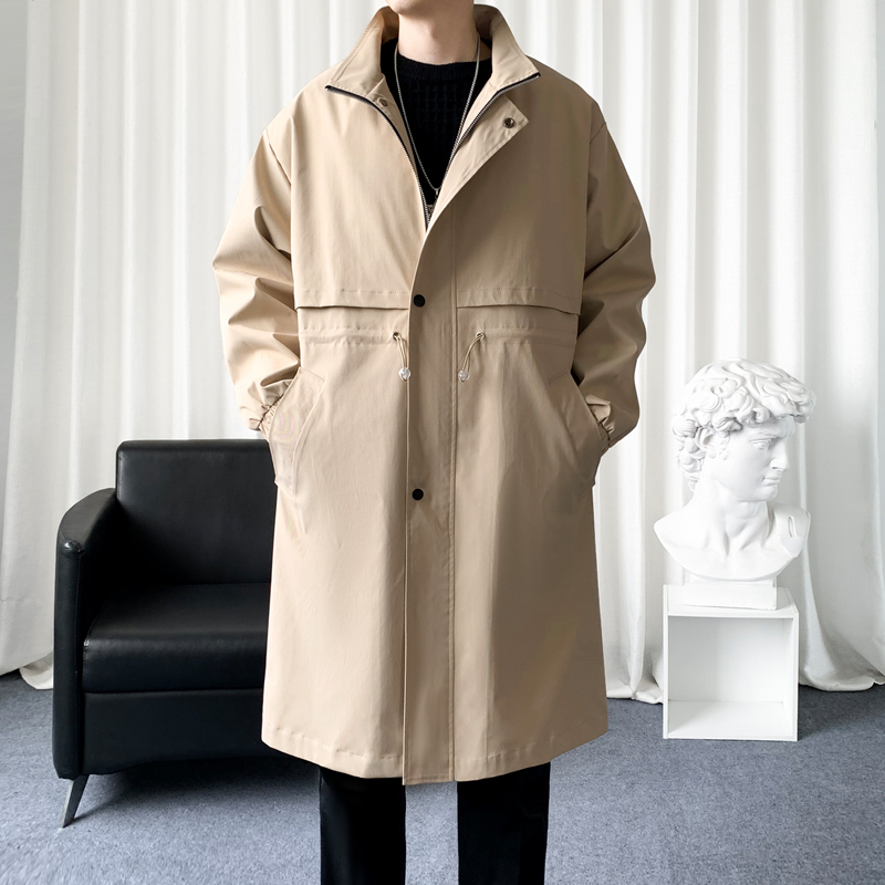 韓国のメンズファッショントレンチコート,ロングオーバーコート - Streetwear Clothing Brands のレビューと価格
