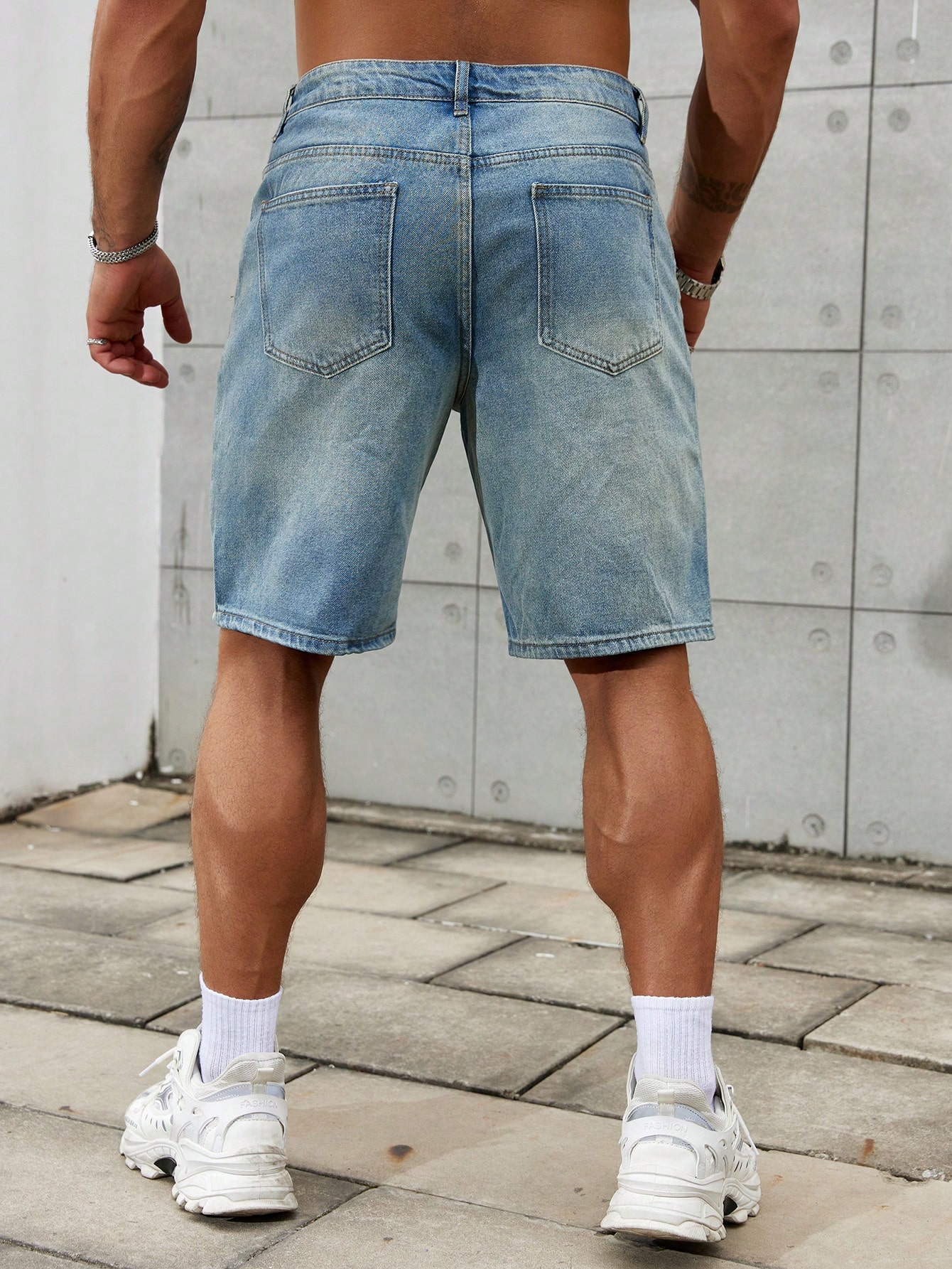 メンズショートジーンズ,メンズストリートウェア,通気性デニム - Streetwear Clothing Brands のレビューと価格