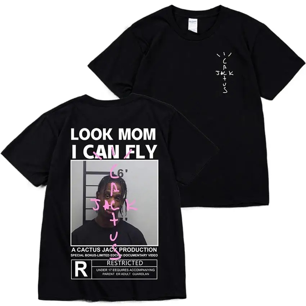 サボテンジャック Tシャツ高品質綿男性女性ルックママアイキャ - Cactus Jack Tee のレビューと価格