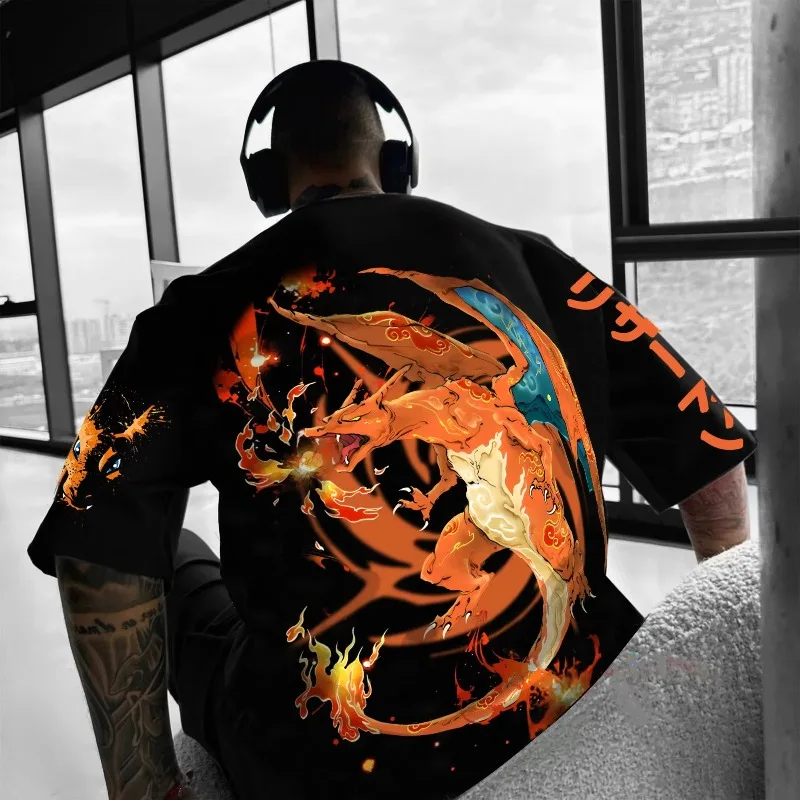 ポケモン共同ブランドプリントTシャツ2025夏新作メンズスト - Cap Streetwear Brand のレビューと価格