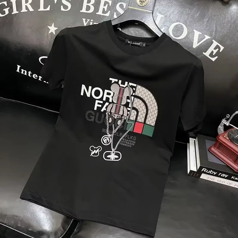 100％純綿メンズ高級ブランドレタープリントTシャツ、半袖T - Streetwear Clothing Brands のレビューと価格