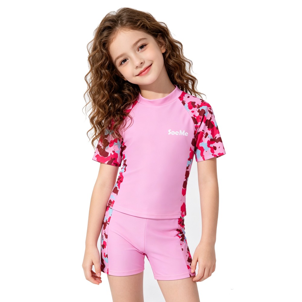 男の子用水着 夏用 2ピース ラッシュガード 迷彩柄 速乾  - A Bathing Ape Camo のレビューと価格